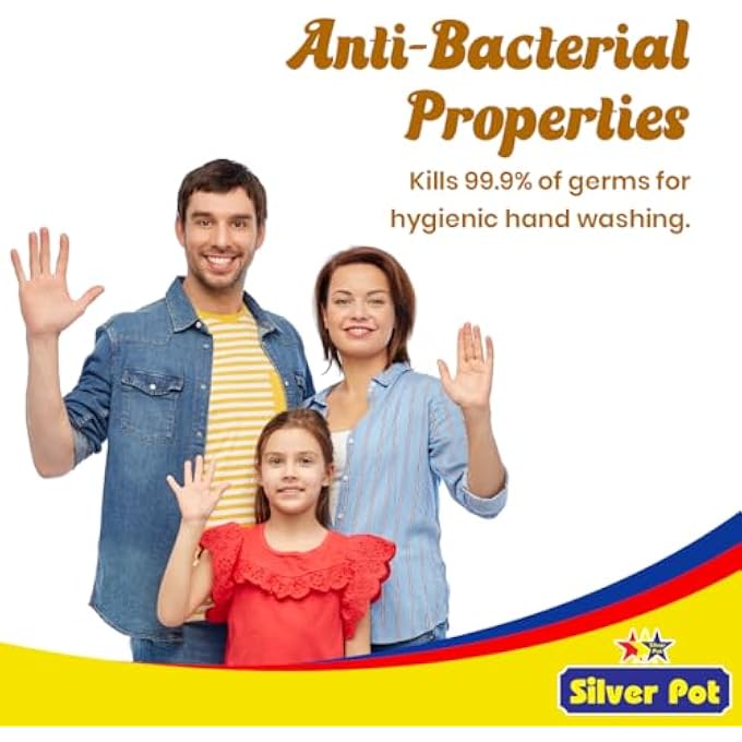 Silver Pot MILK & HONEY HAND WASH  400ML  GENTLE HYDRATING FORMULA WITH SOOTHING MILK & HONEY SCENT, EFFECTIVE GERM PROTECTION, AND DAILY CARE - Image 4